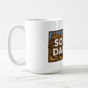 Scenic South Dakota Retro Silhouette Coffee Mug