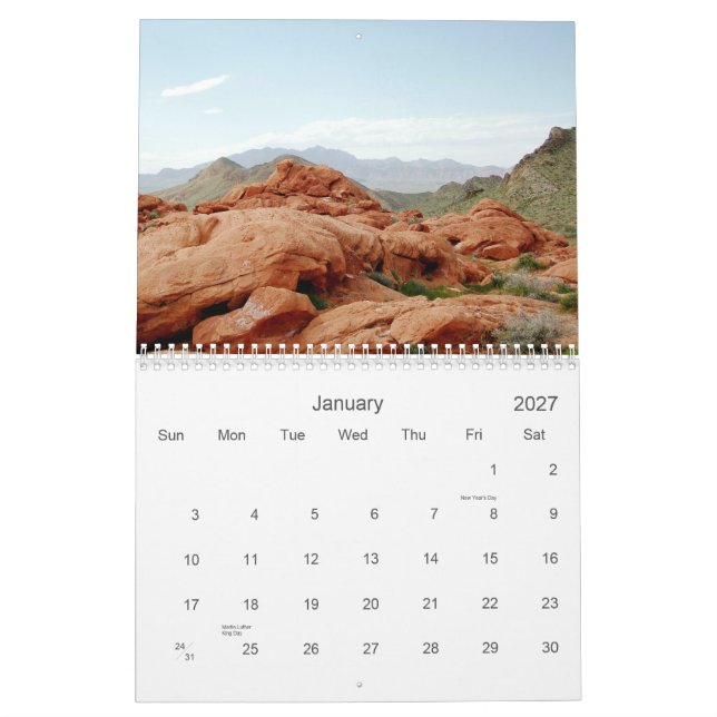 Scenic Southern Nevada 2008 Calendar (Jan 2027)