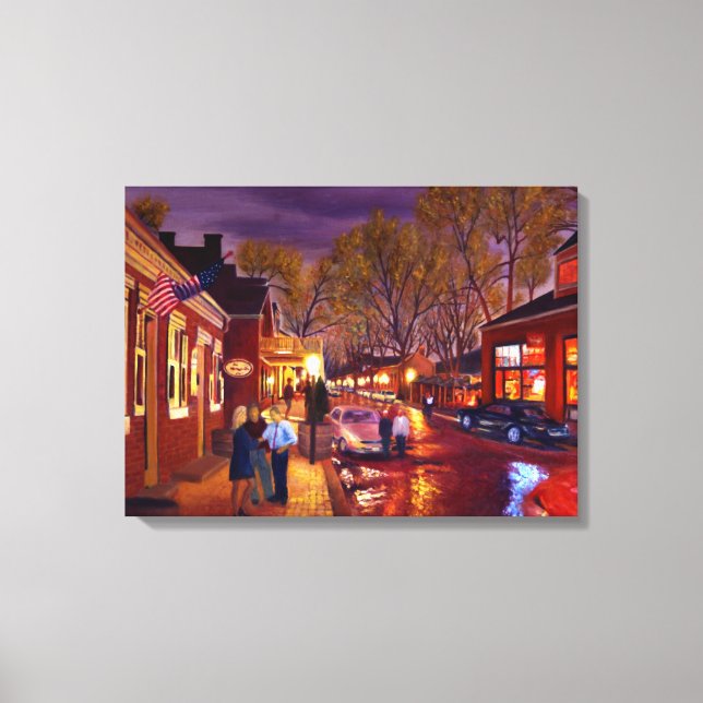 Scenic St. Charles Historic District Canvas Print (Front)