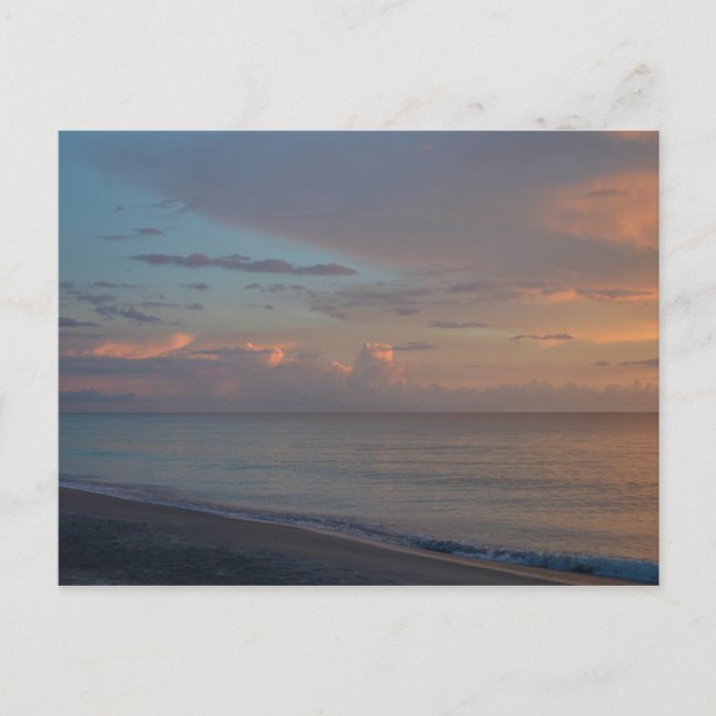 Scenic Sunset Beach Bliss Photograph Postcard (Front)