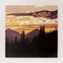 Scenic Sunset Mountains Jungle Pine trees Fall