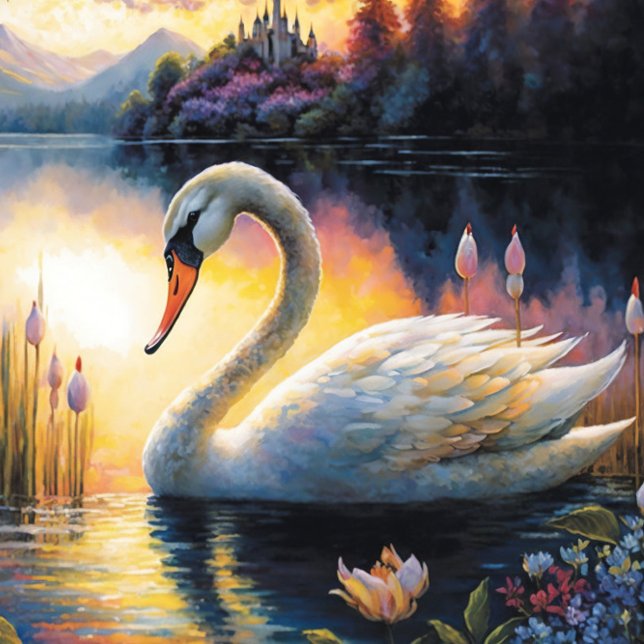 Scenic Swan on Lake Jigsaw Puzzle (Creator Uploaded)