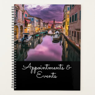 Scenic Venice Canal Customizable Planner