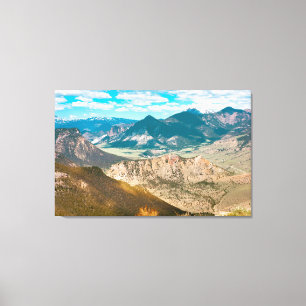 Scenic view from Chief Joseph Highway in Wyoming Canvas Print