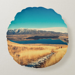 Scenic view in Mt. John summit view point,  Lake T Round Pillow