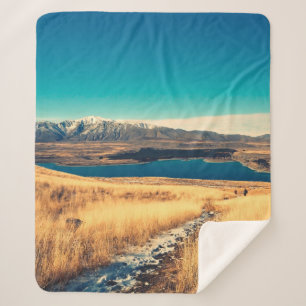 Scenic view in Mt. John summit view point,  Lake T Sherpa Blanket