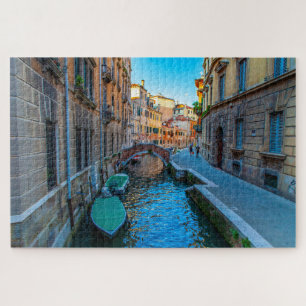Scenic view of a canal in Venice, Italy Jigsaw Puzzle