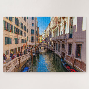 Scenic view of a canal in Venice, Italy Jigsaw Puzzle