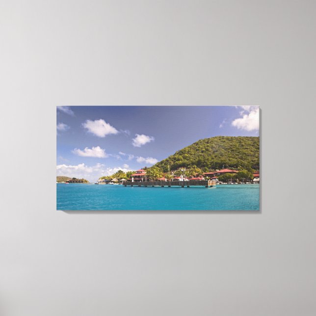 Scenic view of Bitter End Yacht Club Virgin Canvas Print (Front)
