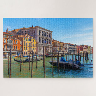 Scenic view of Canal Grande, Venice, Italy Jigsaw Puzzle