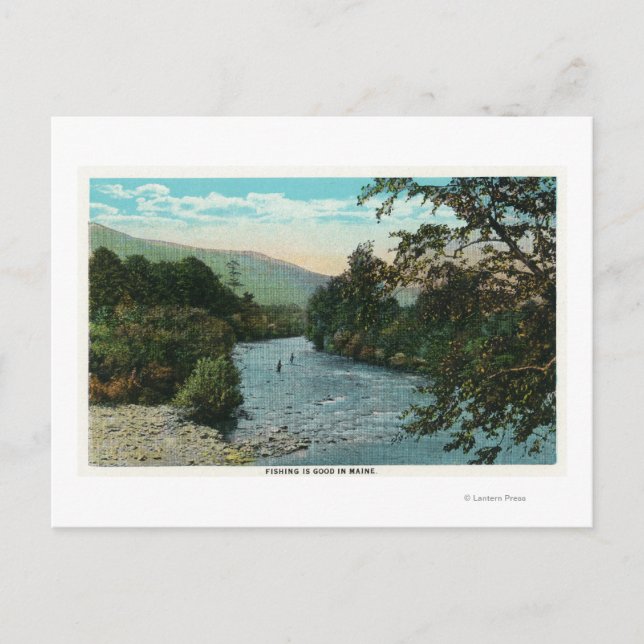 Scenic View of Good Fishing Postcard (Front)