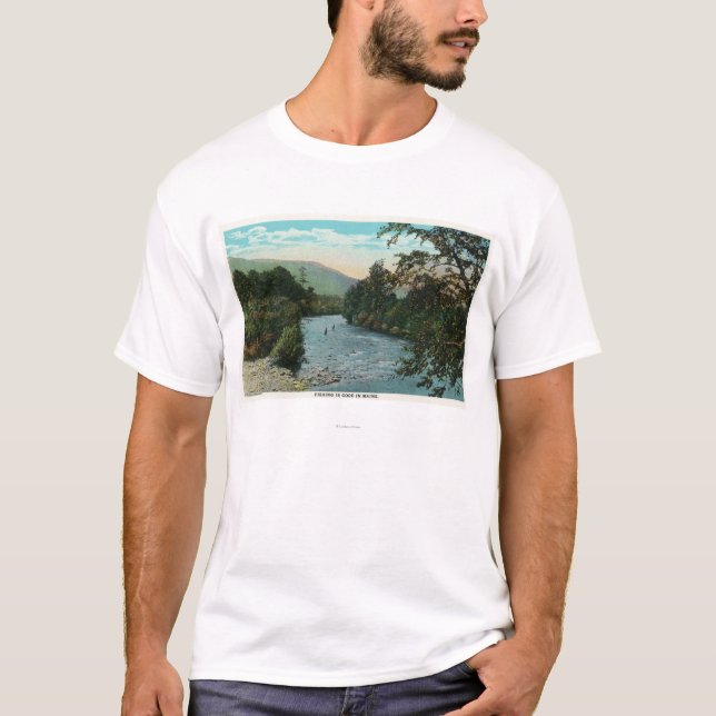 Scenic View of Good Fishing T-Shirt (Front)