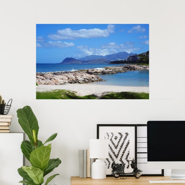Scenic view of Hawaiian Coast Poster (Home Office)