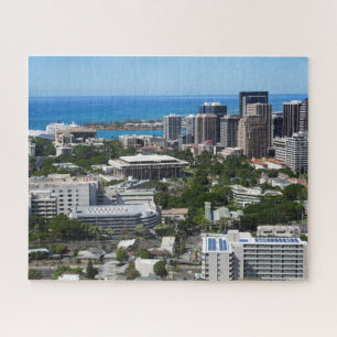 Scenic View of Honolulu Hawaii Jigsaw Puzzle