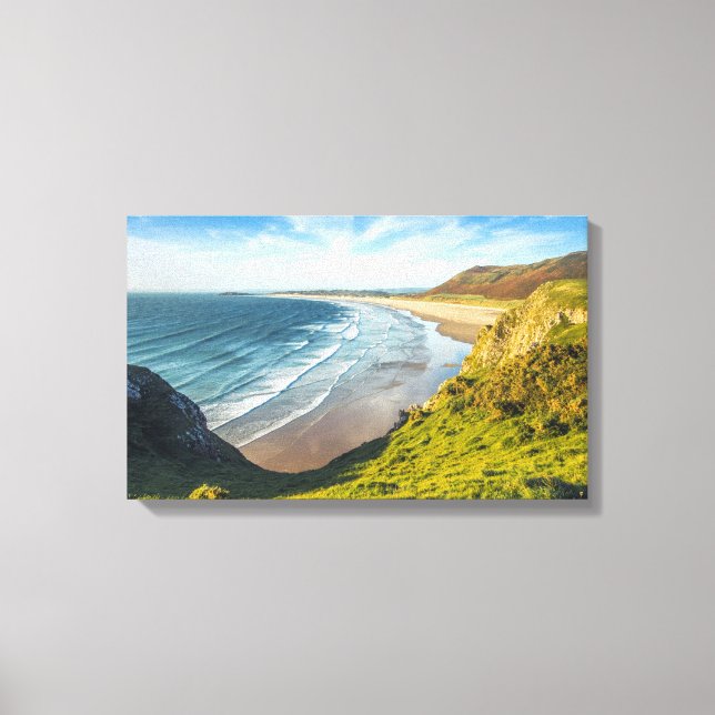 Scenic View of Landscape Against Sky Canvas Print (Front)