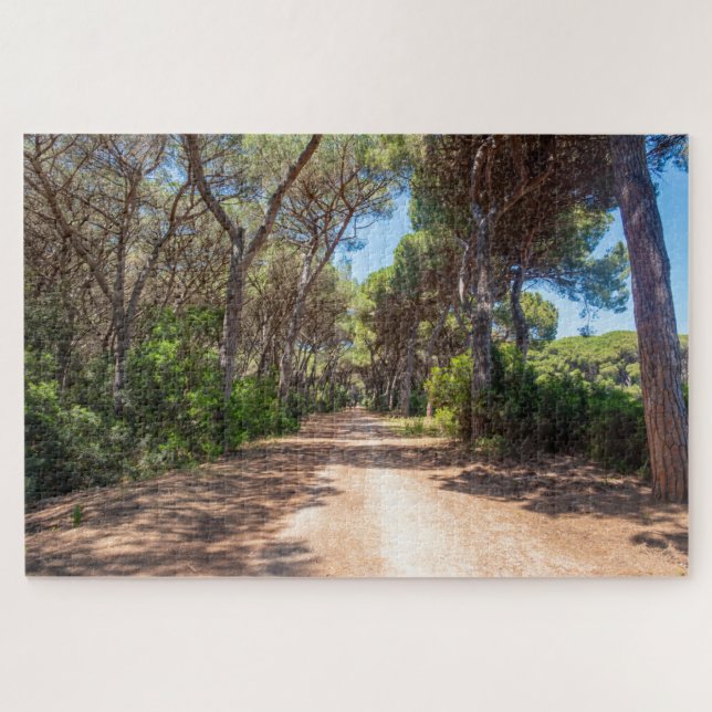 Scenic view of natural forest, Tuscany, Italy Jigsaw Puzzle (Horizontal)