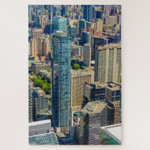 Scenic view of Toronto from CN tower, Canada Jigsaw Puzzle