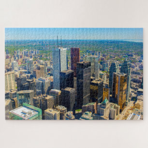 Scenic view of Toronto from CN tower, Canada Jigsaw Puzzle