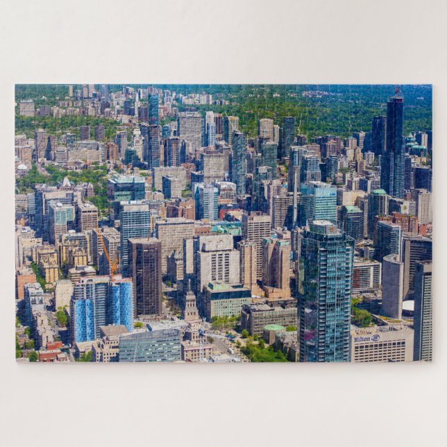 Scenic view of Toronto from CN tower, Canada Jigsaw Puzzle (Horizontal)