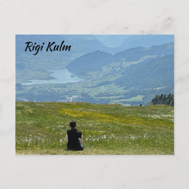Scenic View Rigi Kulm Switzerland Postcard (Front)