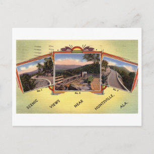 Scenic Views, Huntsville, Alabama Vintage Postcard