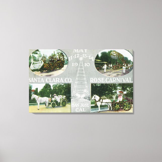 Scenic Views of the Santa Clara Co Rose Canvas Print (Front)