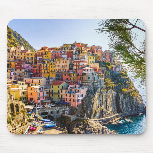Scenic Village, Cinque Terre, Liguria, Italy Mouse Pad (Front)
