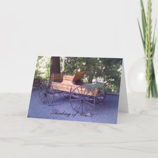Scenic Wagon Cart Card