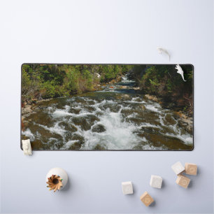 Scenic Wild River Landscape Desk Mat