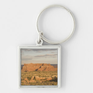 Scenic winter desert landscape on the way into keychain