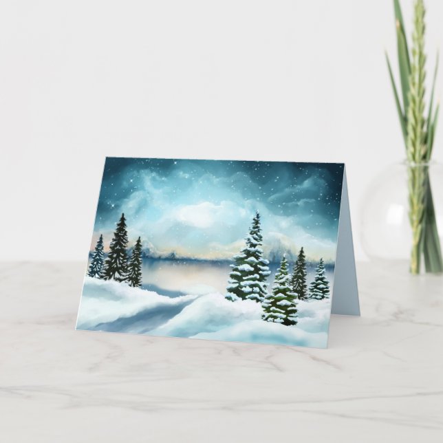scenic winter greeting card (Front)