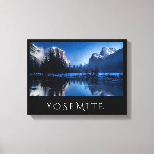Scenic Yosemite in Winter Canvas Print (Front)