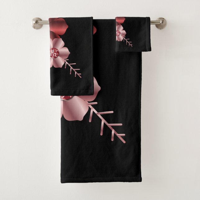 Scénographie de serviette de salle de bains de (En situation)