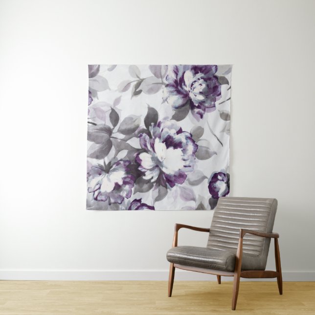 Scent of Plum Roses Tapestry (In Situ (Horizontal))