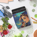 Scent of Roses iPad Mini Cover<br><div class="desc">Enjoy this whimsical artwork on your iPad cover featuring a woman with roses at night when everything turns dark and blue, the colours come out under the moonlight. Make it yours, and customize it with your name. It would make a great gift for someone who likes art.</div>