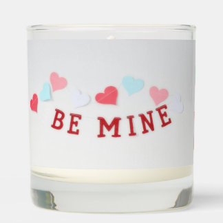 Scented Jar Candle With Beautiful Be Mine Design