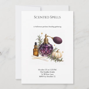 Scented Spells Halloween Perfume Blending Invitation