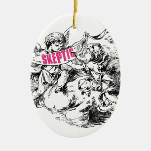Sceptical Truth Ceramic Ornament