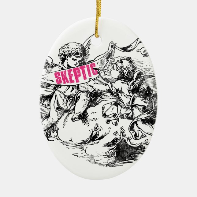 Sceptical Truth Ceramic Ornament (Front)