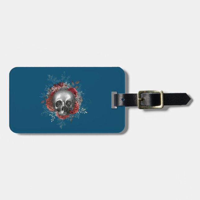 Schädel Totenkopf skull Luggage Tag (Front Horizontal)