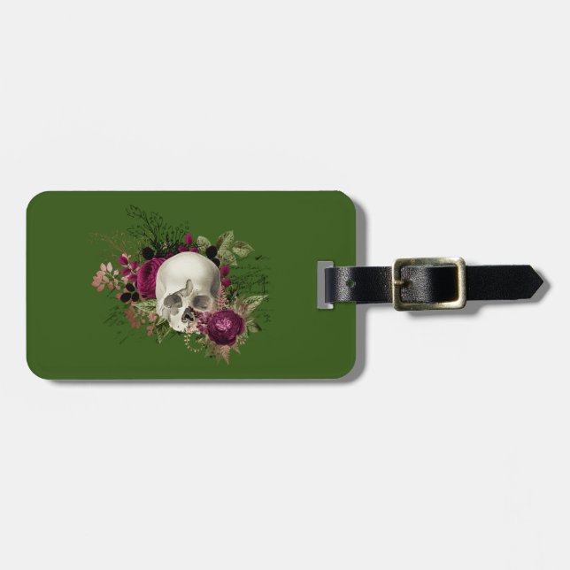 Schädel Totenkopf skull Luggage Tag (Front Horizontal)