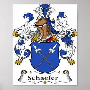 Schaefer Coat of Arms 8"x10" Poster