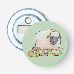 Schaf auf der Weide Bottle Opener
