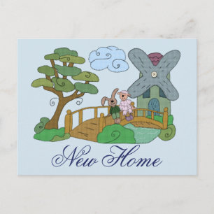 Schaf und Hase am See New Home Postcard