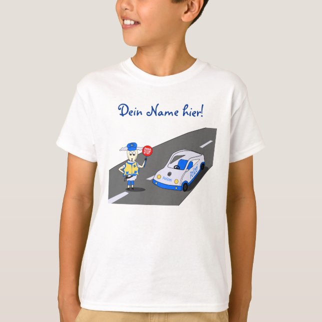 Schaf & Wolle - Verkehrskontrolle T-Shirt (Front)