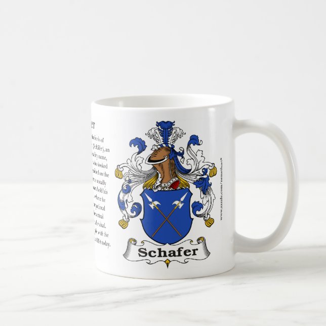 Schafer Family Coat of Arms Mug (Right)