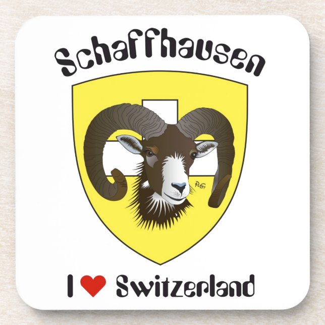 Schaffhausen Schweiz Kork-Untersetzer Coaster (Front)