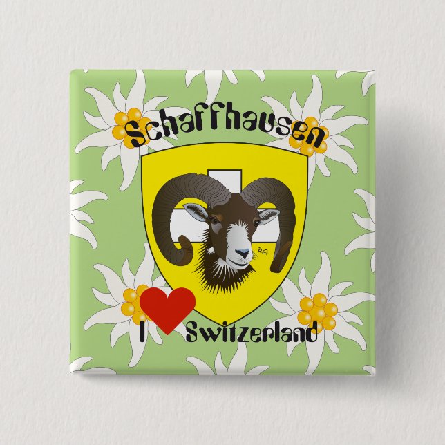 Schaffhausen - Schweiz - Suisse - Svizzera Buttons (Front)
