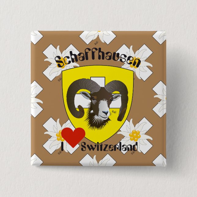 Schaffhausen - Schweiz - Suisse - Svizzera Buttons (Front)