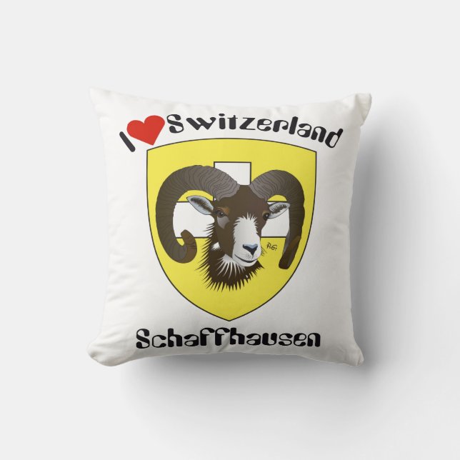 Schaffhausen Switzerland Kissen Throw Pillow (Front)